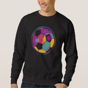 Ball Soccer Graphic Yin Yang Football Boys Girls Sweatshirt