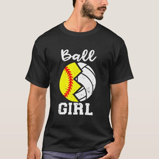 Ball Softball Volleyball T-Shirt (Front)