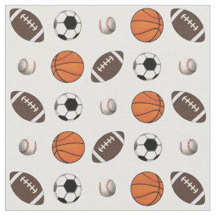 Ball Sports Football Baseball Basketball Soccer Fabric