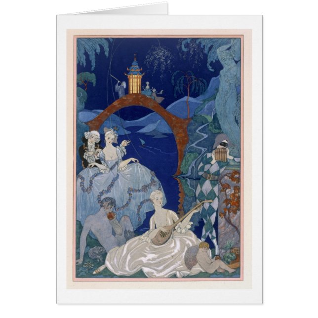 Ball Under the Blue Moon, illustration for 'Fetes (Front)