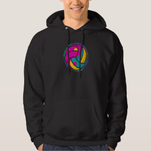Ball Volleyball  Graphicyin Yang Volleyball Girl W Hoodie