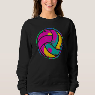 Ball Volleyball Graphicyin Yang Volleyball Girl W Sweatshirt