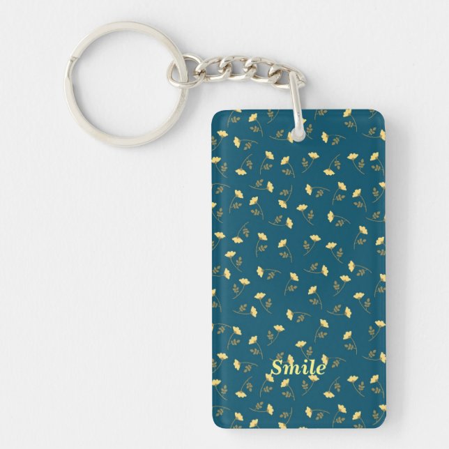 Balla Green Name Phone Number Customization Keychain (Front)