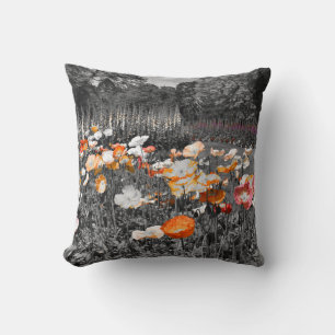 Ballarat Botanic Gardens Floral Display Throw Pillow