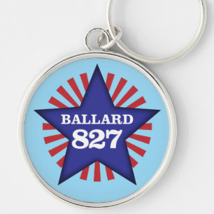 Ballard Elks Star Keychain