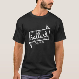 Ballard Seattle Washington Est 1889 Neighbourhood  T-Shirt