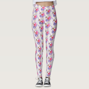Balle de ballerine Whimsy swans leggings d'art