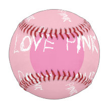 Balle de base-ball love pink