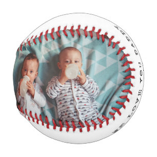 Balle De Baseball 2 photo avec message personnel