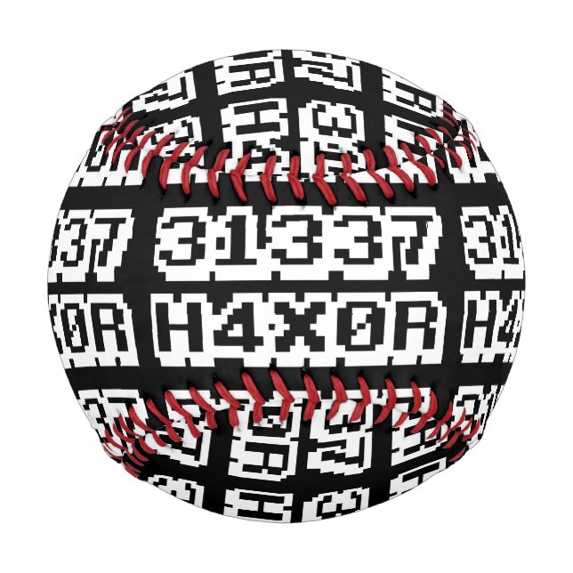 BALLE DE BASEBALL 31337 H4X0R (Devant)