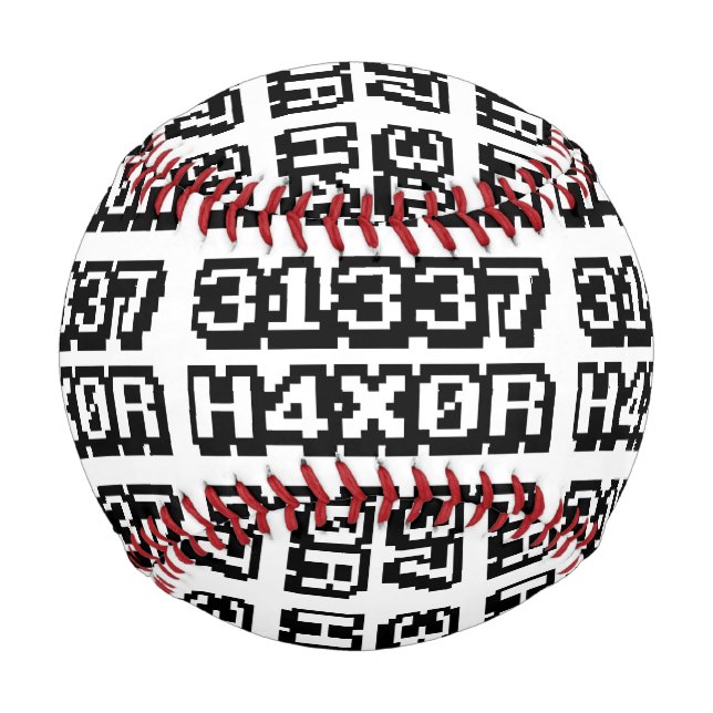 BALLE DE BASEBALL 31337 H4X0R (Devant)