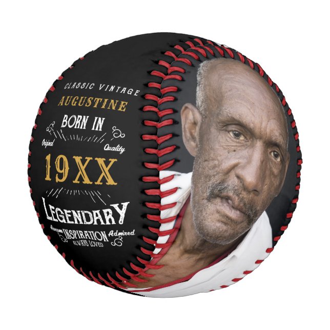 Balle De Baseball 40e anniversaire personnalisé (Angle)