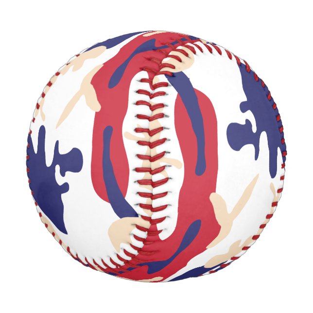Balle De Baseball 4th of July, Independence day, Camouflage Beige (Angle)