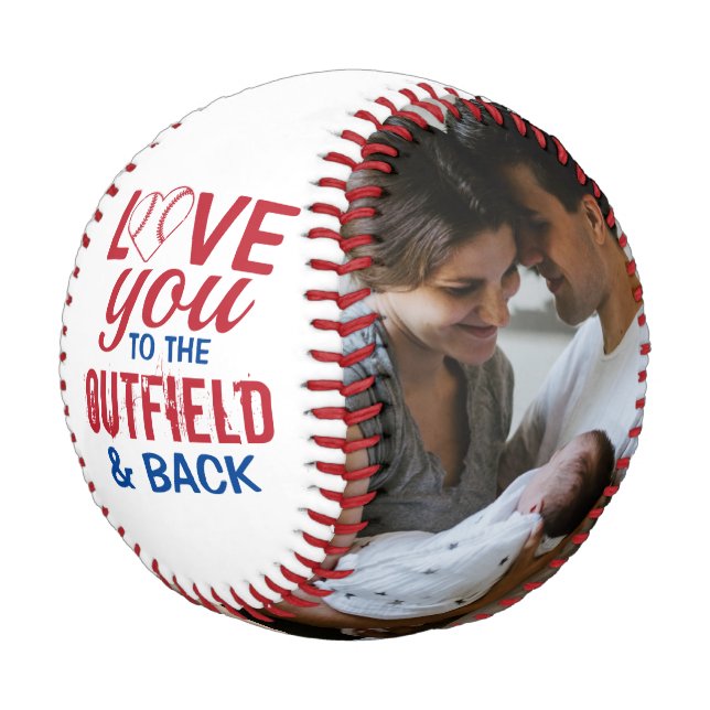 Balle De Baseball Aimez-vous à l'extérieur et le coeur arrière photo (Angle)