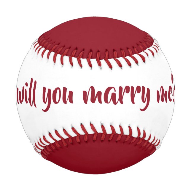 Balle De Baseball allez-vous m'épouser baseball par dalDesignNZ (Dos)