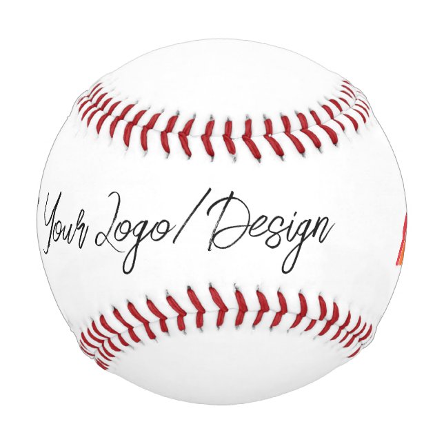 Balle De Baseball Arc-en-ciel - Ajoutez votre propre logo/conception (Devant)