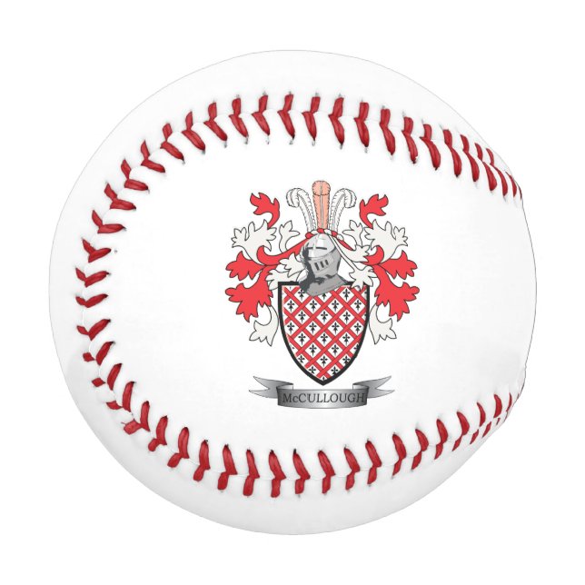 Balle De Baseball Armoiries de la famille McCullough (Devant Gauche)