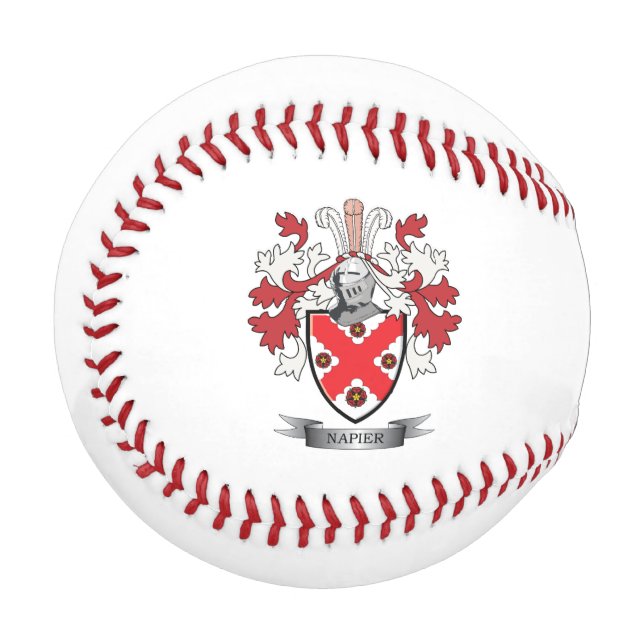 Balle De Baseball Armoiries de la famille Napier (Devant Gauche)