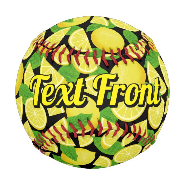 Balle De Baseball Arrière - plan citron (Devant)