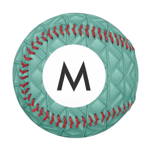 Balle De Baseball Arrière - plan de mosaïque de monogramme (Devant Gauche)