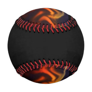 Balle De Baseball Au Feu - Baseball Design 1