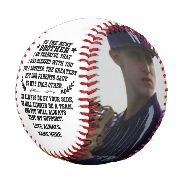 Balle De Baseball Au Meilleur Frère de Soeur ou Frère & Photo (Angle)