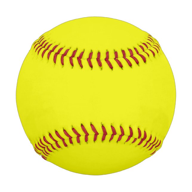 Balle De Baseball Aureolin (couleur solide) (Devant)