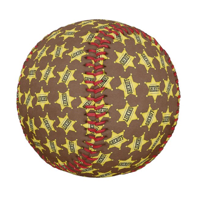 Balle De Baseball Badge du shérif personnalisé Baseball (Angle)