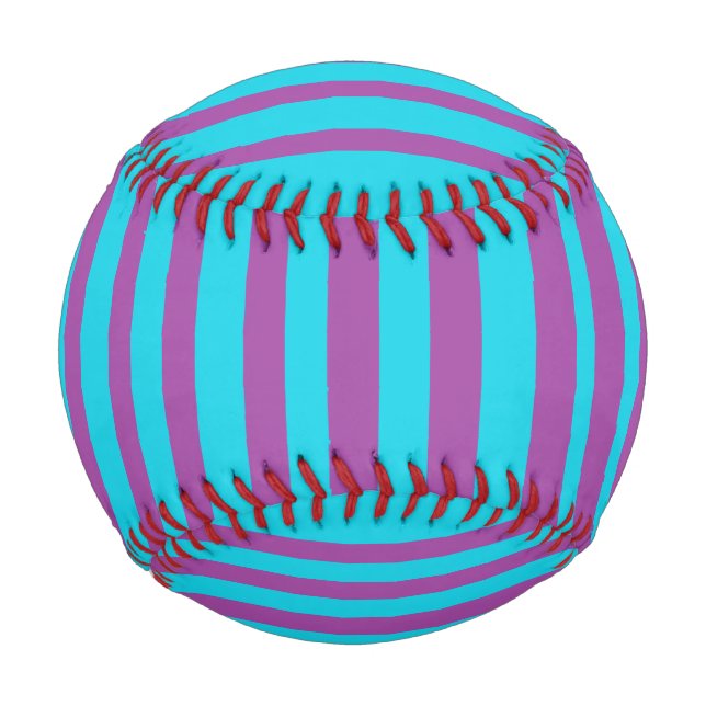 Balle De Baseball Bars violets (Devant)