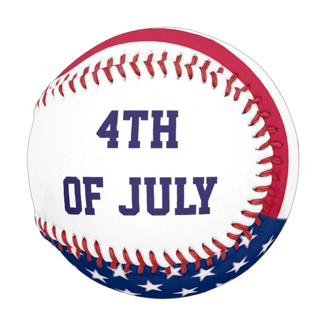 Balle De Baseball Baseball - 4 juillet - Liberty Dog articles de spo (Devant Droite)