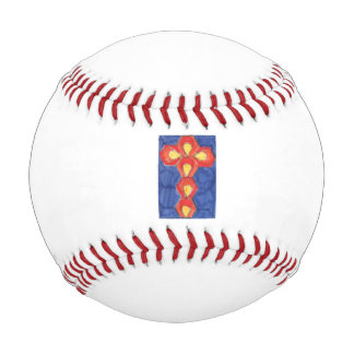 Balle De Baseball Baseball Cross Motif