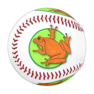 Balle De Baseball Baseball de grenouille orange