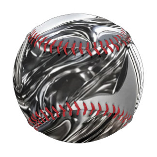 Balle De Baseball Baseball en Chrome Liquide - Métal Argenté Miroir