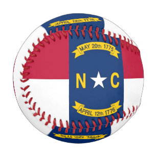 Balle De Baseball Baseball patriotique avec drapeau de la Caroline d