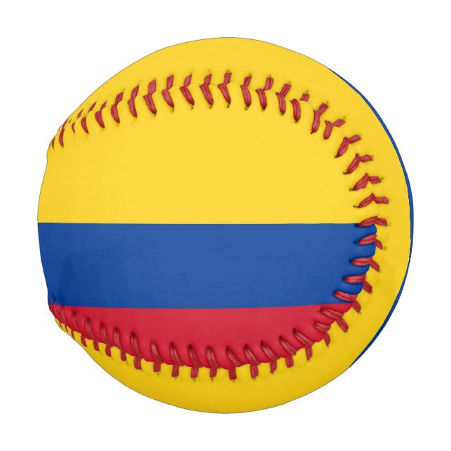 Balle De Baseball Baseball patriotique avec drapeau de la Colombie (Devant Droite)