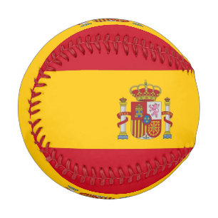 Balle De Baseball Baseball patriotique avec drapeau d'Espagne