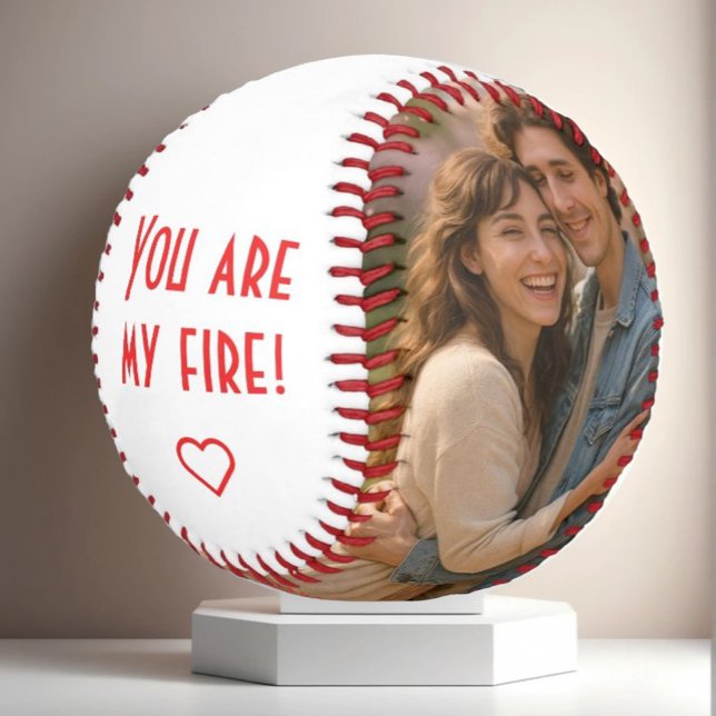 Balle De Baseball Baseball photo et texte personnalisé - Cadeau pers (Créateur téléchargé)