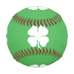 Balle De Baseball Baseball White Clover Leaf