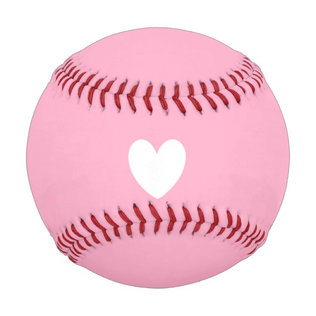 Balle De Baseball Baseball White Heart (Devant)