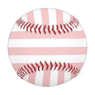 Balle De Baseball Bébé rose couleur rayures vacances Été Pastel