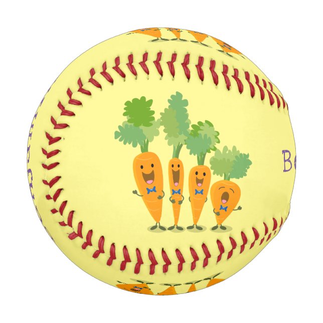 Balle De Baseball Belle illustration du quatuor de carottes à carott (Devant Gauche)
