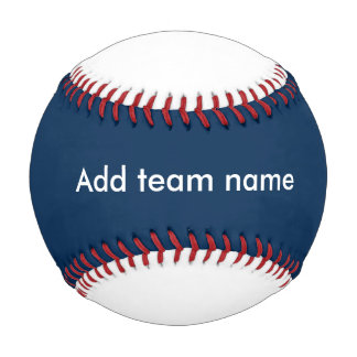Balle De Baseball Bleu foncé et blanc