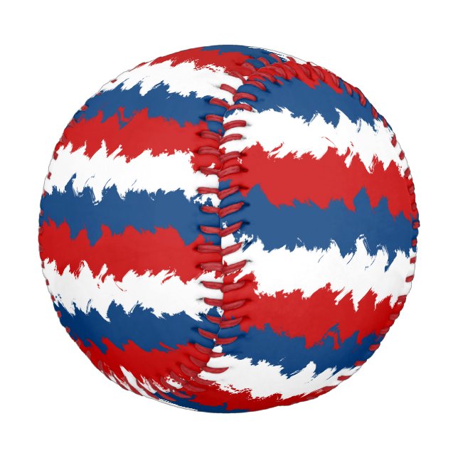 Balle De Baseball Bleu rouge Blancs Cool (Angle)