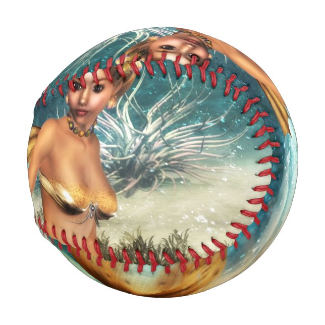 Balle De Baseball Blonde Sirène (Devant Droite)