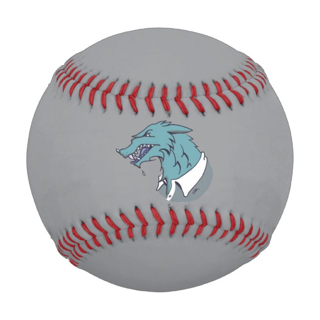 Balle De Baseball Blue Werewolf gris baseball (Devant)