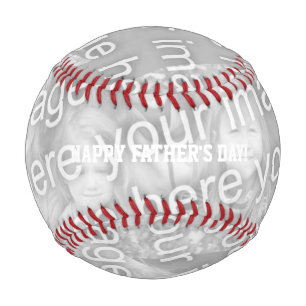 Balle De Baseball Bonne Fête des pères personnalisée photo baseba