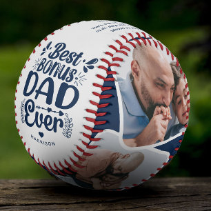 Balle De Baseball Bonus personnalisé Papa 4 Photo & Citation Cadeau 