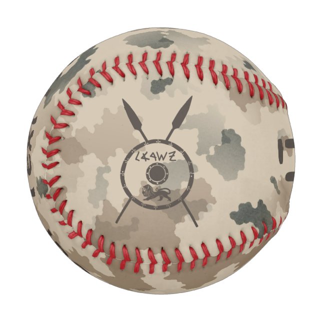 Balle De Baseball Bouclier Maccabee du désert et oreilles (Devant Gauche)