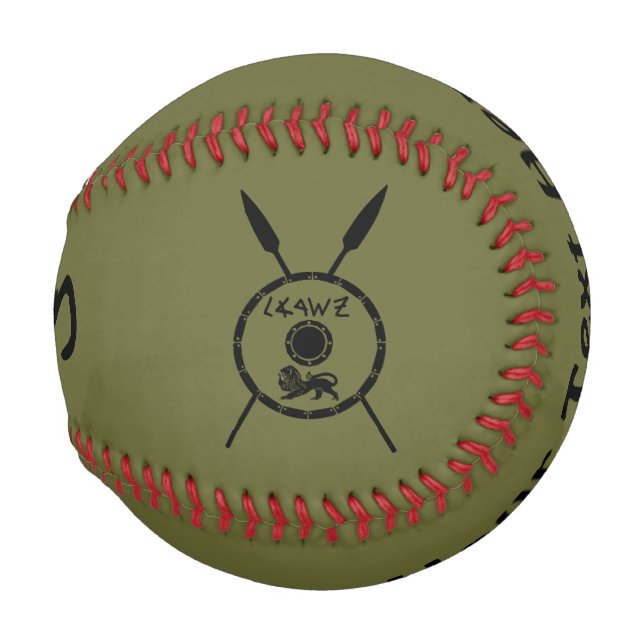 Balle De Baseball Bouclier Maccabee Soumis Et Voies (Devant Droite)