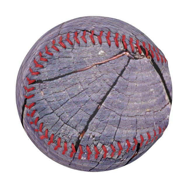 Balle De Baseball Boule rustique vieux bois (Dos Droite)